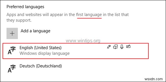 Khắc phục: Ngăn Windows 10 tự động chuyển về ngôn ngữ nhập mặc định
