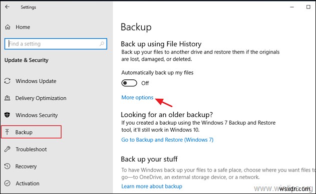 Khắc phục lỗi File History Windows 10: Kết nối lại ổ đĩa để khôi phục chức năng sao lưu