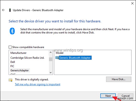 Khắc phục lỗi Intel Wireless Bluetooth Code 10 – Device Power Failure trên HP Windows 10
