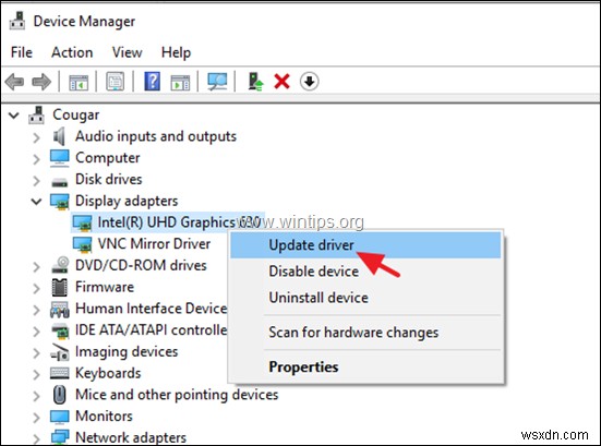 Khắc phục WHEA_UNCORRECTABLE_ERROR (0x00000124) trên Windows 10: Hướng dẫn từng bước
