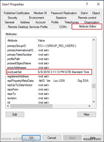 Xác định thời điểm người dùng thay đổi mật khẩu lần cuối trong Active Directory 2016/2019