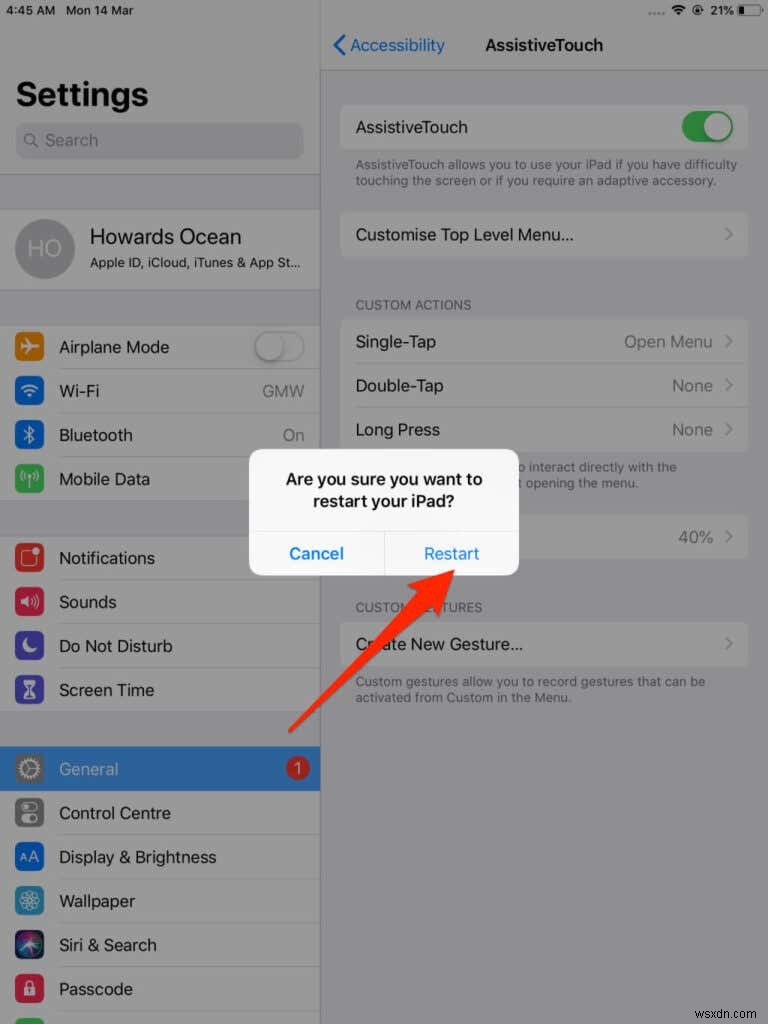 Hướng dẫn khởi động lại iPad cho tất cả các mẫu
