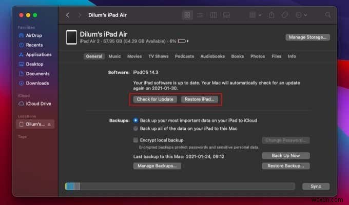 Hướng dẫn từng bước: Khôi phục iPad khi nó không bật được