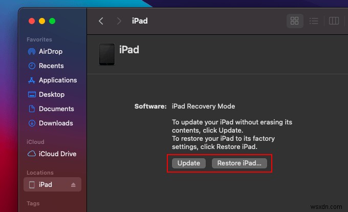 Hướng dẫn từng bước: Khôi phục iPad khi nó không bật được