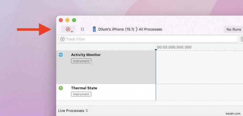 Xem Tiến Trình iPhone & iPad Trên Mac Bằng Xcode