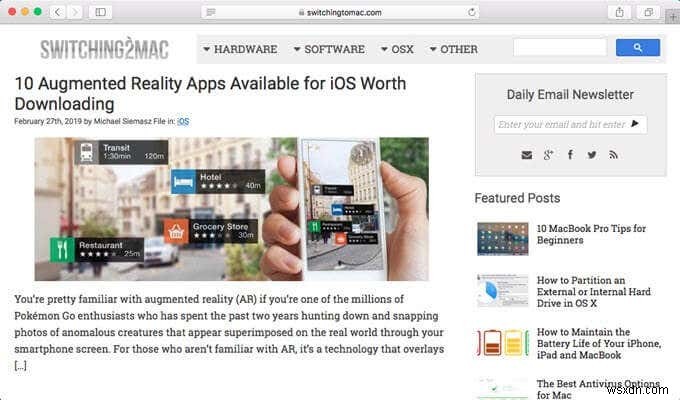 Thêm Trang Web Safari Vào Màn Hình Chính iPhone/iPad Trong Giây Lát