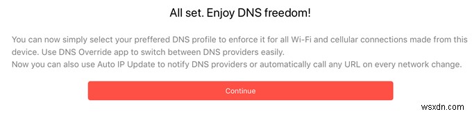 Đặt DNS Tùy Chỉnh Trên Dữ Liệu Di Động iOS Dùng DNS Override