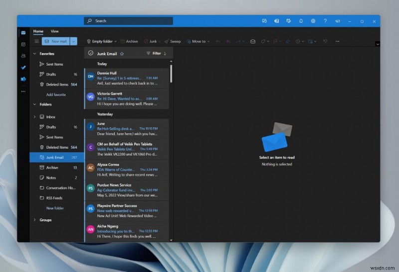 Bên Trong One Outlook Windows 11 Client Bị Rò Rỉ: Đánh Giá Chi Tiết