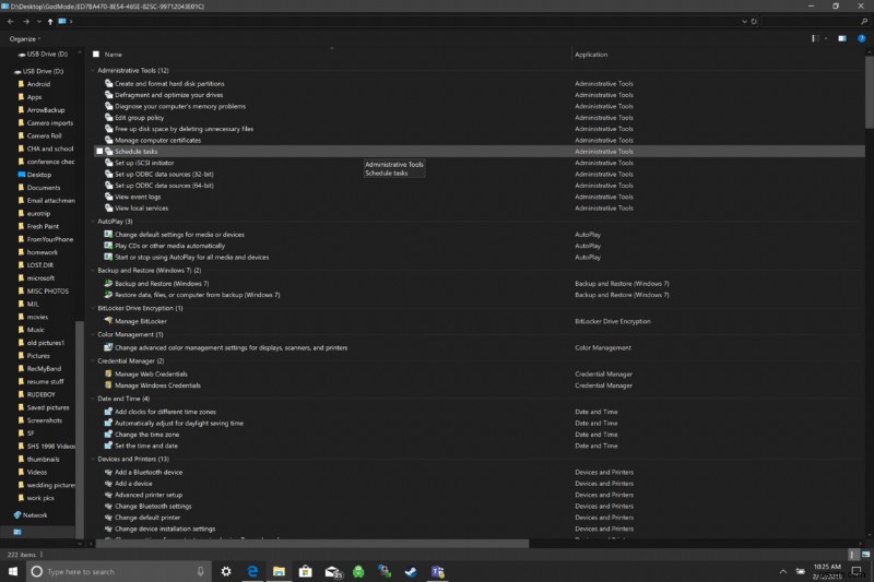 Kích hoạt God Mode Windows 10 – Truy cập tất cả cài đặt Control Panel trong một thư mục