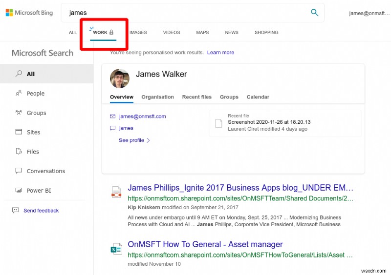 Mở Khóa Microsoft Search Trong Bing: Tìm Dữ Liệu Công Việc Ngay Lập Tức