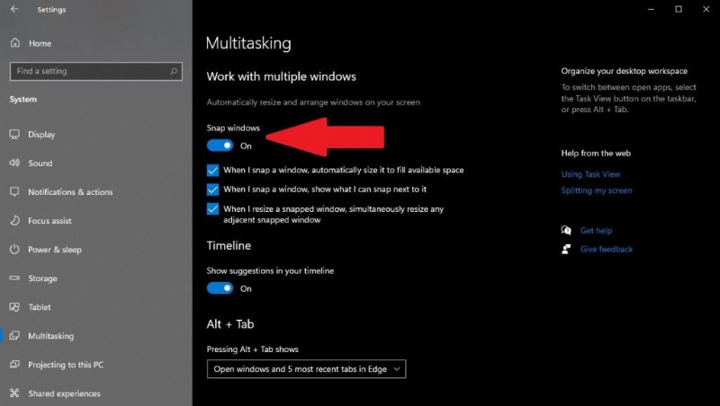 Cách Tắt Nhanh Snap Assist Trên Windows 10