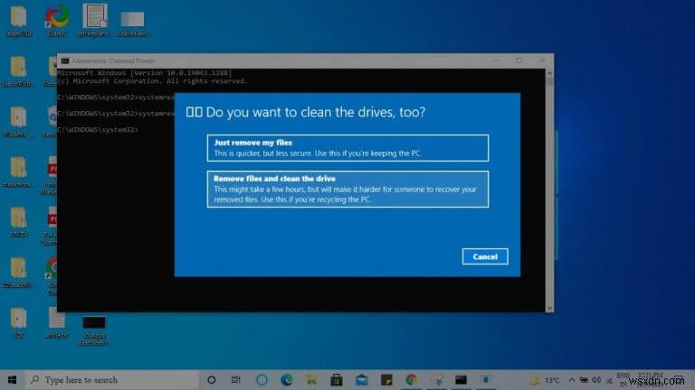 Đặt lại Windows 10 về cài đặt gốc bằng Command Prompt
