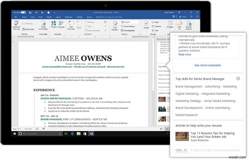 Nâng Tầm CV Của Bạn Với Trợ Lý CV Của MS Word