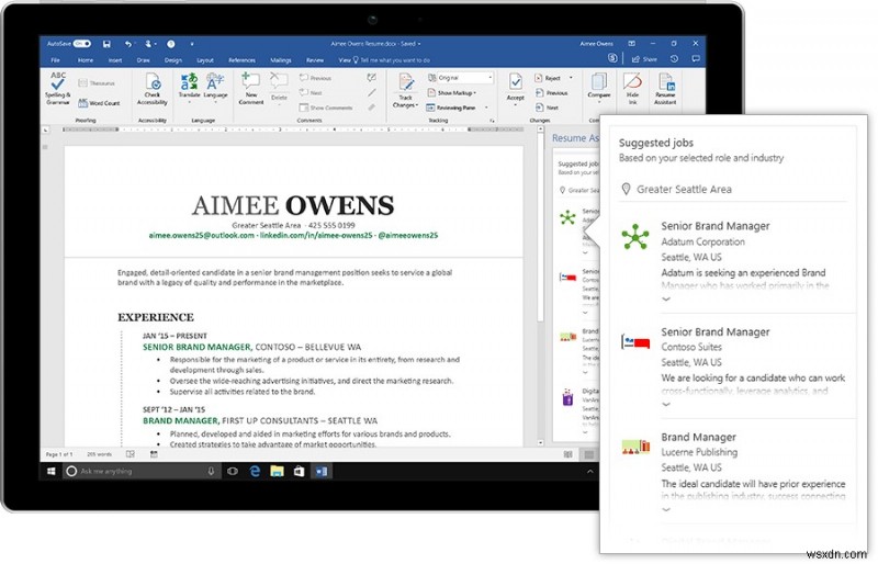 Nâng Tầm CV Của Bạn Với Trợ Lý CV Của MS Word