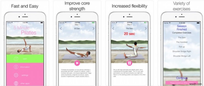 Khám phá app Pilates nâng cao tập thể dục buổi sáng: Thăng bằng cơ thể, tư thế, sức bền cốt lõi