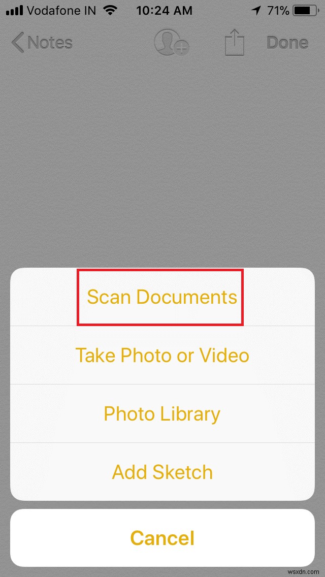 Dễ dàng quét và lưu tài liệu với Notes App iOS 11