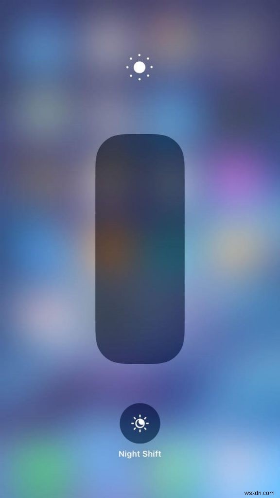Cách Bật Night Shift Qua Trung Tâm Điều Khiển Mới Trong iOS 11