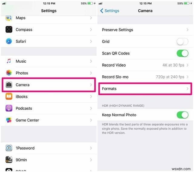 Tắt Định Dạng Hình Ảnh Hiệu Quả Cao (HEIF) Trên iOS 11