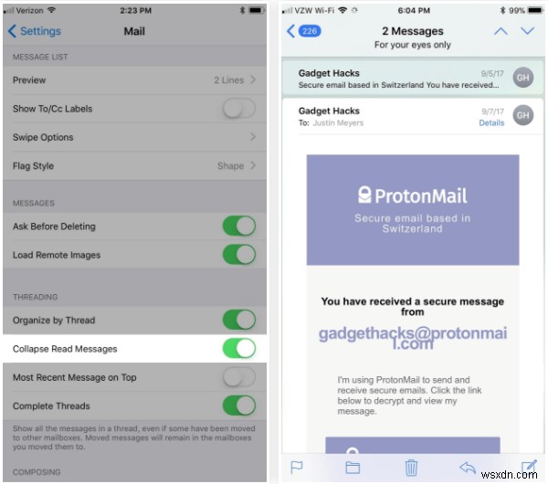 Khám Phá 5 Tính Năng Ẩn Của Mail iOS 11 Bạn Đang Bỏ Lỡ