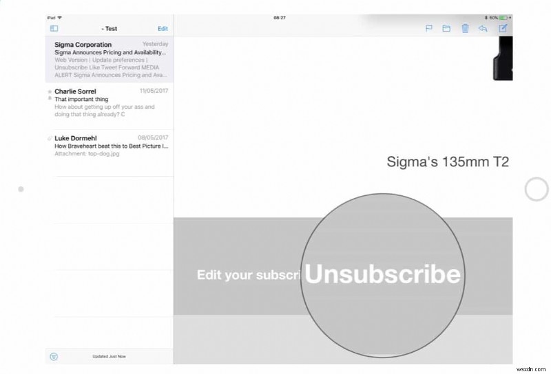 Hủy Đăng Ký Email Dễ Dàng Với Tính Năng Tự Động Hủy Đăng Ký Của iOS Mail