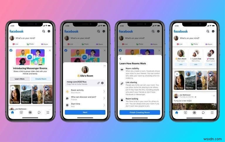 Facebook Ra Mắt Messenger Rooms: Nền Tảng Gọi Video Cho Tới 50 Người Tham Gia