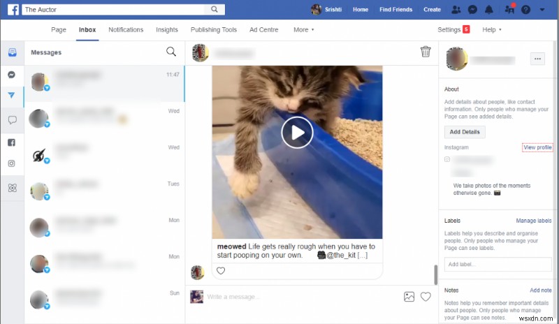Quản Lý Tin Nhắn Trực Tiếp Instagram Trực Tiếp Từ Hộp Thư Trang Facebook