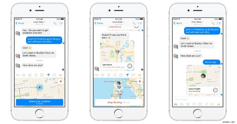 Chia sẻ vị trí trực tiếp trên Facebook Messenger: Hướng dẫn từng bước