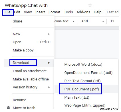 Xuất hội thoại WhatsApp ra PDF: Hướng dẫn từng bước