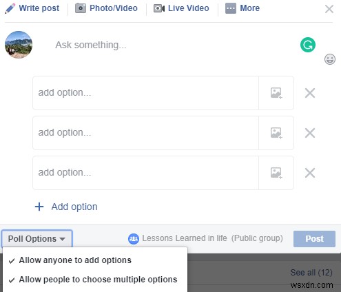 Hướng dẫn từng bước: Tạo cuộc thăm dò ý kiến (Poll) trên Facebook