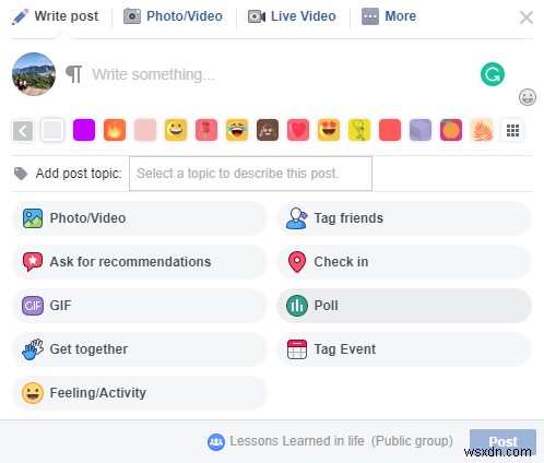 Hướng dẫn từng bước: Tạo cuộc thăm dò ý kiến (Poll) trên Facebook