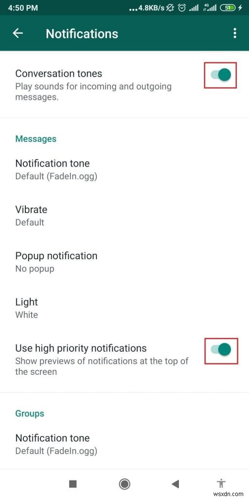 Khắc phục lỗi thông báo WhatsApp: 7 bước chứng minh khôi phục cảnh báo và xem trước
