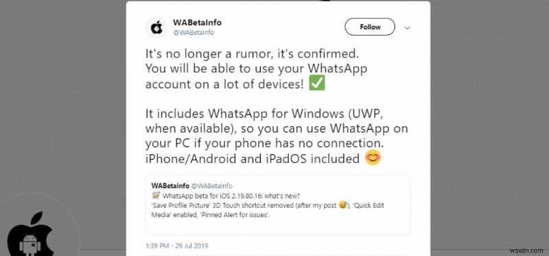 Sử dụng một tài khoản WhatsApp trên nhiều thiết bị cùng lúc