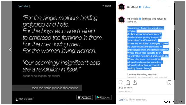 Sao chép caption, bio, bình luận Instagram từ bất kỳ hồ sơ nào – Hướng dẫn từng bước