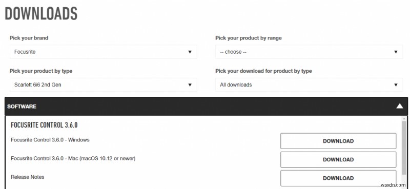 Hướng dẫn từng bước Cập nhật Driver Focusrite Scarlett 6i6