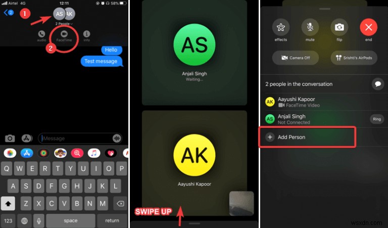 Cách Quay Màn Hình Cuộc Gọi FaceTime Nhóm Trên iPhone