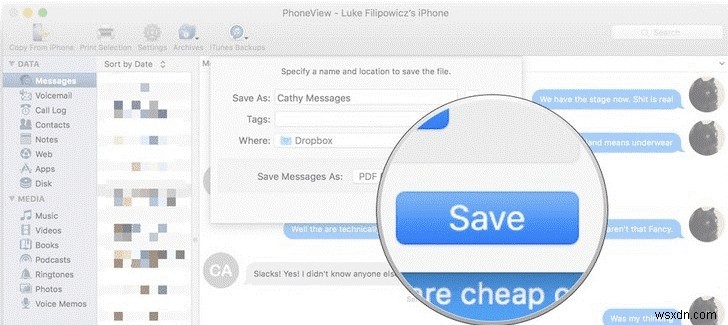 Xuất Voicemail & Tin Nhắn iPhone Ra Mac Với PhoneView