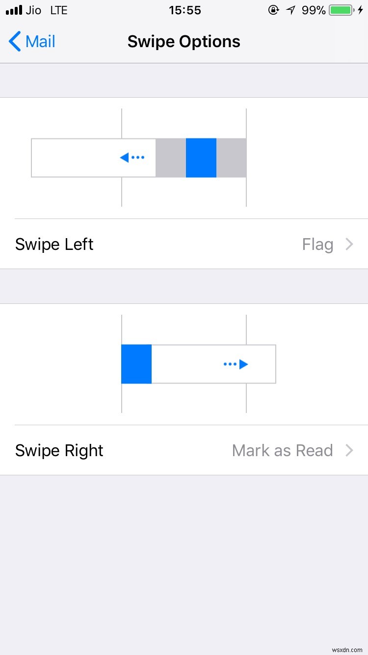 Cách tùy chỉnh hành động vuốt (Swipe Actions) trong ứng dụng Mail iPhone