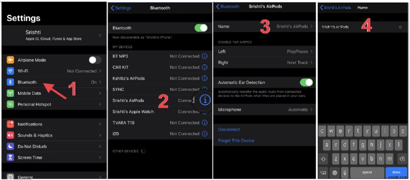 Đổi tên Bluetooth iPhone chỉ trong vài phút
