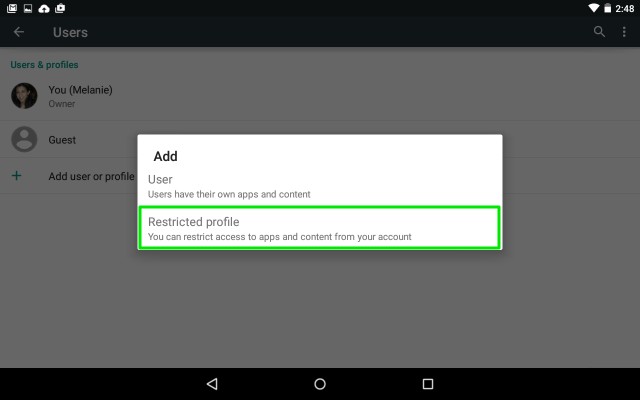 Tạo Hồ Sơ Hạn Chế Trên Máy Tính Bảng Android Để Kiểm Soát Phụ Huynh Hiệu Quả