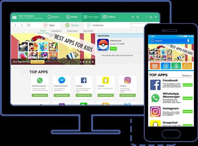Top 10 Bộ công cụ Android cho Windows 10, 8 & 7: Bảo mật & Đồng bộ thiết bị Android