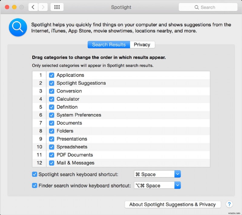 Thành thạo Spotlight: Tùy chỉnh tùy chọn tìm kiếm trên macOS