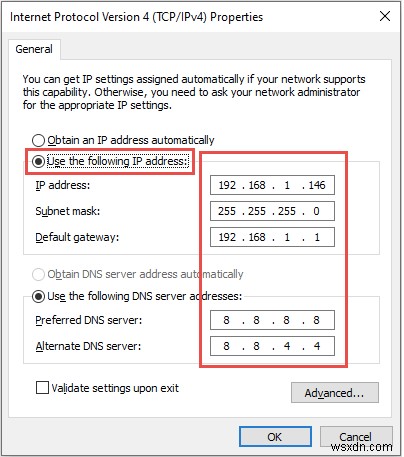 Khắc phục Local Area Connection: Giải quyết lỗi Cấu hình IP không hợp lệ