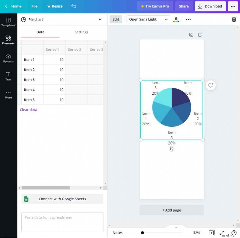Tạo Biểu Đồ Tròn (Pie Chart) Chuyên Nghiệp Với Canva: Hướng Dẫn Bước Đi