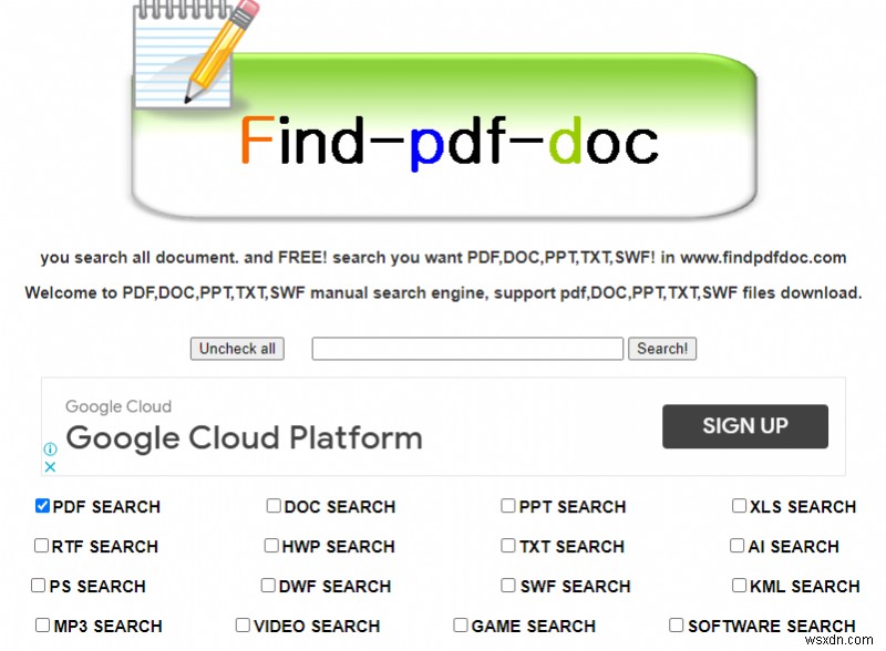 Top 7 công cụ tìm kiếm PDF miễn phí cho eBook