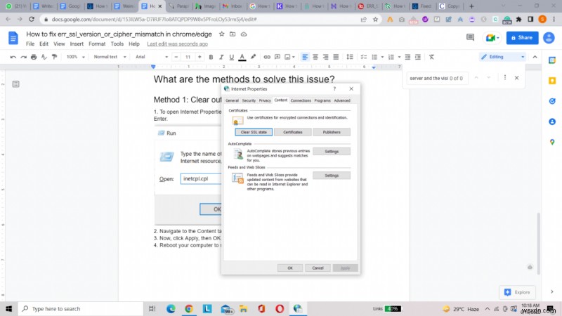 Khắc phục lỗi ERR_SSL_VERSION_OR_CIPHER_MISMATCH trên Chrome: Hướng dẫn từng bước
