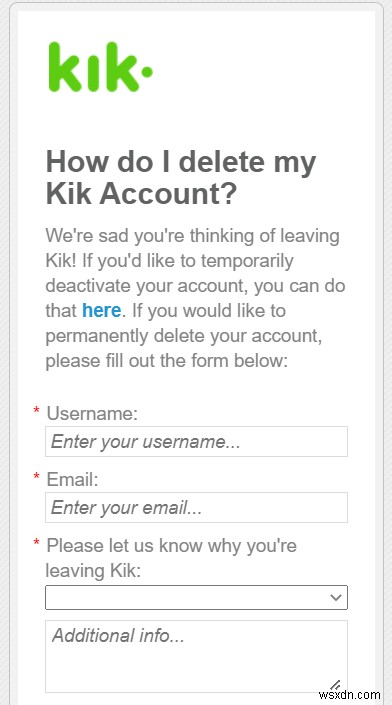 Xóa vĩnh viễn tài khoản Kik: Hướng dẫn từng bước 2024