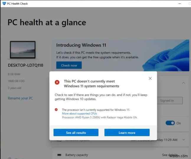 Cách Khắc Phục Vấn Đề Tương Thích Bộ Xử Lý Windows 11