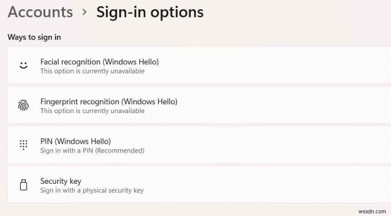 Khắc phục lỗi đăng nhập Windows 11: Các bước nhanh khôi phục Mật khẩu, PIN và Sinh trắc học