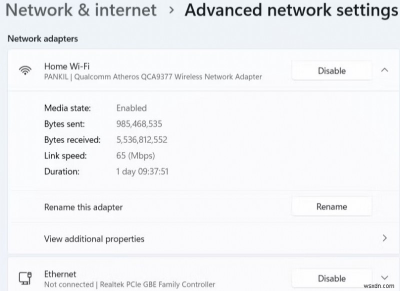 Hướng dẫn từng bước: Đổi tên Network Adapter (bộ thích hợp mạng) trên Windows 11