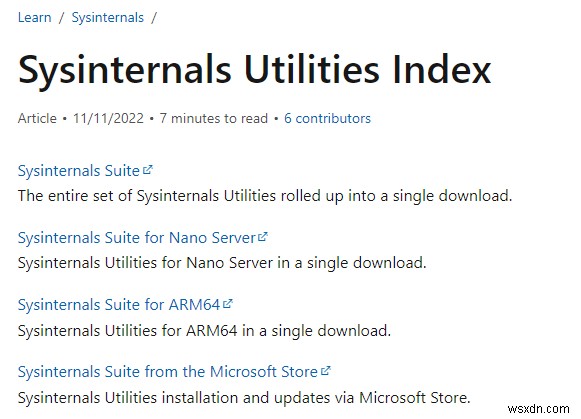 Sysinternals: Bộ công cụ mạnh mẽ cho quản trị Windows